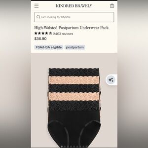 Kindred Bravely Black and Tan High-Waisted Underwear